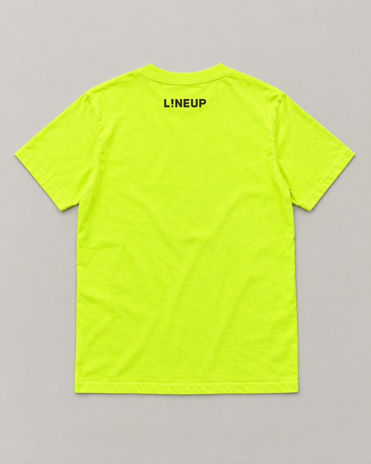 Symbol Tee in acid, back, ink print